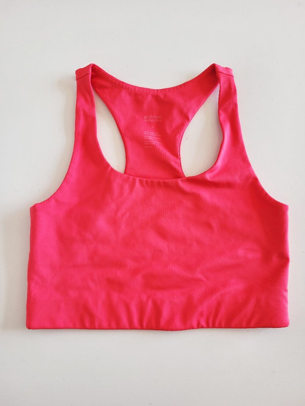Girlfriend Collective Paloma Sports Bra #1002 in Pink - GUC